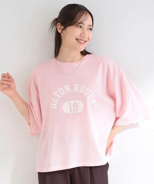 SHOO・LA・RUE / シューラルー カットソー | シアー裏毛 プリントアソート5分袖Tシャツ | 詳細13