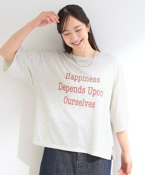 SHOO・LA・RUE / シューラルー カットソー | シアー裏毛 プリントアソート5分袖Tシャツ | 詳細17