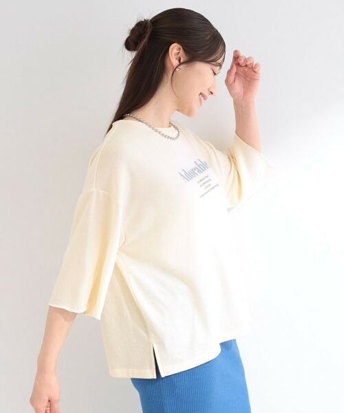 SHOO・LA・RUE / シューラルー カットソー | シアー裏毛 プリントアソート5分袖Tシャツ | 詳細2