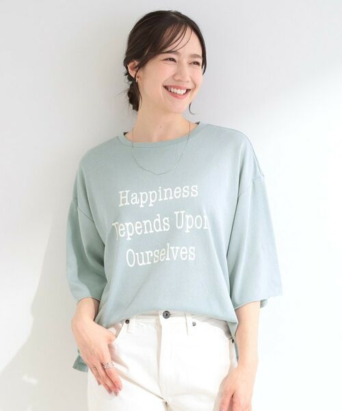 SHOO・LA・RUE / シューラルー カットソー | シアー裏毛 プリントアソート5分袖Tシャツ | 詳細21