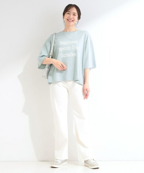 SHOO・LA・RUE / シューラルー カットソー | シアー裏毛 プリントアソート5分袖Tシャツ | 詳細23