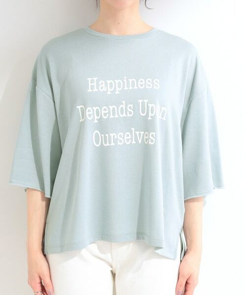 SHOO・LA・RUE / シューラルー カットソー | シアー裏毛 プリントアソート5分袖Tシャツ | 詳細25