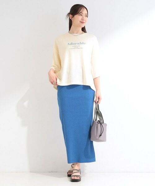 SHOO・LA・RUE / シューラルー カットソー | シアー裏毛 プリントアソート5分袖Tシャツ | 詳細3