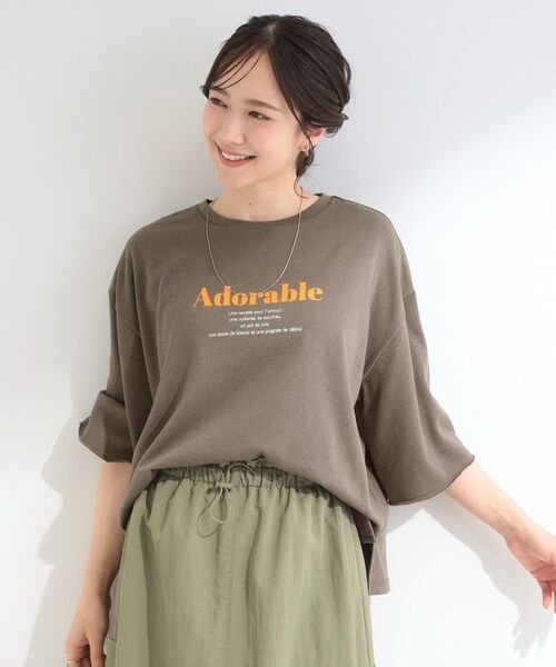 SHOO・LA・RUE / シューラルー カットソー | シアー裏毛 プリントアソート5分袖Tシャツ | 詳細5