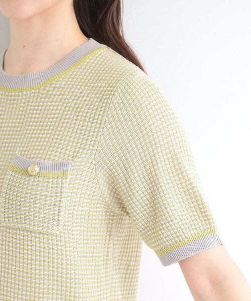 SHOO・LA・RUE / シューラルー ニット・セーター | カノコ編み金ボタンクルーネックニット | 詳細17