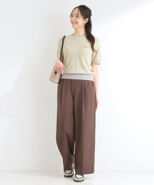 SHOO・LA・RUE / シューラルー ニット・セーター | カノコ編み金ボタンクルーネックニット | 詳細3