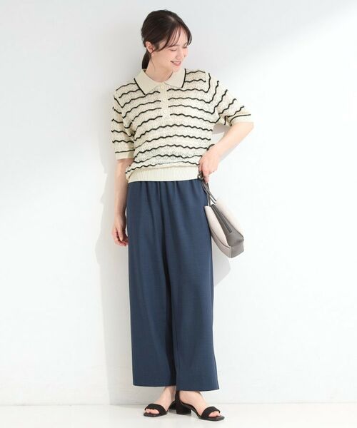 SHOO・LA・RUE / シューラルー ニット・セーター | ニュアンス柄ニットポロ | 詳細3