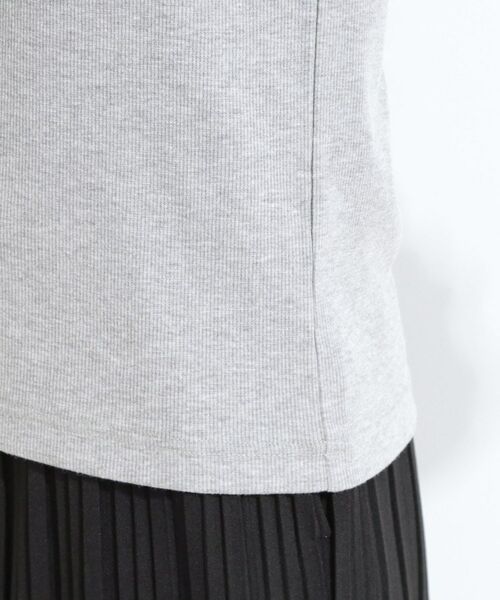 SHOO・LA・RUE / シューラルー カットソー | 【重ね着風】ダンガリー調異素材切り替え テレコポロトップス | 詳細15