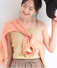 SHOO・LA・RUE / シューラルー キャミソール・チューブトップ | 【洗濯機可/S-LL】カップ付き Wストラップ テレコキャミソール