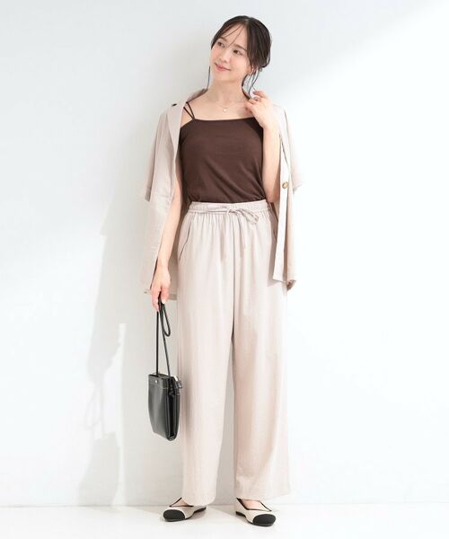 SHOO・LA・RUE / シューラルー キャミソール・チューブトップ | 【洗濯機可/S-LL】カップ付き Wストラップ テレコキャミソール | 詳細11