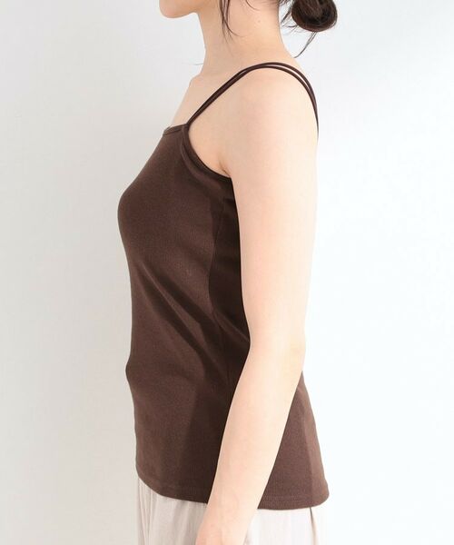 SHOO・LA・RUE / シューラルー キャミソール・チューブトップ | 【洗濯機可/S-LL】カップ付き Wストラップ テレコキャミソール | 詳細14
