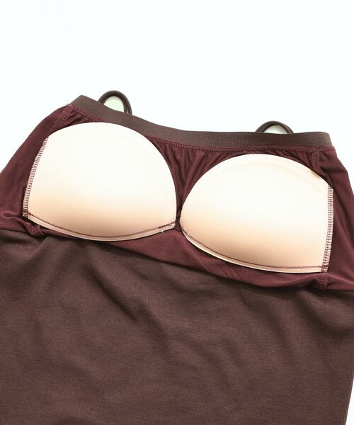 SHOO・LA・RUE / シューラルー キャミソール・チューブトップ | 【洗濯機可/S-LL】カップ付き Wストラップ テレコキャミソール | 詳細19