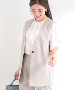 SHOO・LA・RUE / シューラルー ベスト | 【セットアップ可/イージーケア】カラーレスジレ