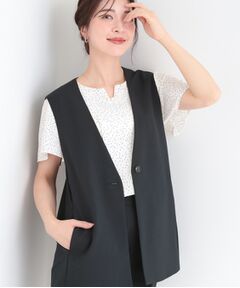 SHOO・LA・RUE / シューラルー ベスト | 【セットアップ可/イージーケア】カラーレスジレ