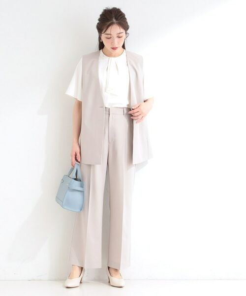 SHOO・LA・RUE / シューラルー ベスト | 【セットアップ可/イージーケア】カラーレスジレ | 詳細10