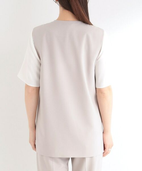 SHOO・LA・RUE / シューラルー ベスト | 【セットアップ可/イージーケア】カラーレスジレ | 詳細14