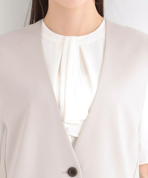 SHOO・LA・RUE / シューラルー ベスト | 【セットアップ可/イージーケア】カラーレスジレ | 詳細15
