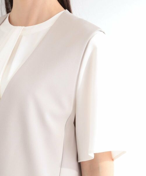 SHOO・LA・RUE / シューラルー ベスト | 【セットアップ可/イージーケア】カラーレスジレ | 詳細16