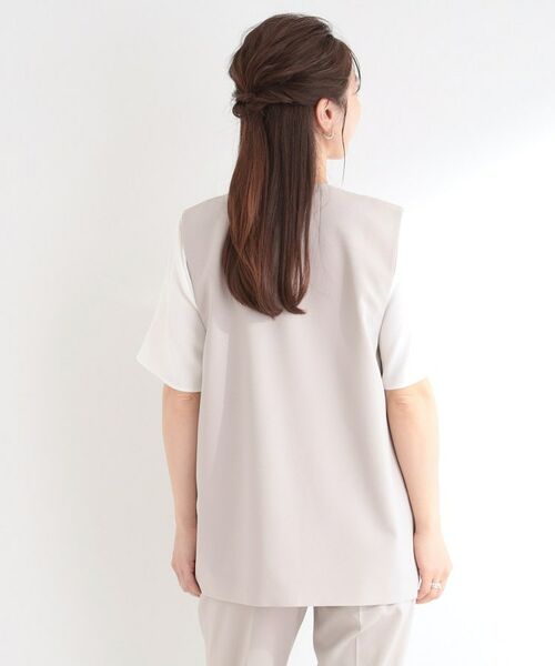 SHOO・LA・RUE / シューラルー ベスト | 【セットアップ可/イージーケア】カラーレスジレ | 詳細7