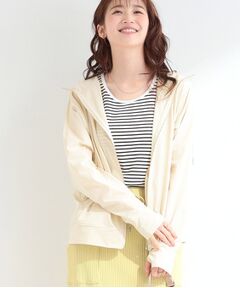 SHOO・LA・RUE / シューラルー パーカー | 【UVカット・接触冷感】指穴つき メタルジップフードパーカー