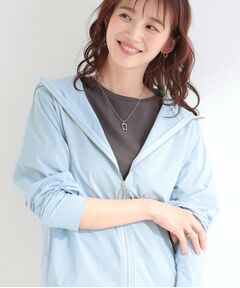 SHOO・LA・RUE / シューラルー パーカー | 【UVカット・接触冷感】指穴つき メタルジップフードパーカー