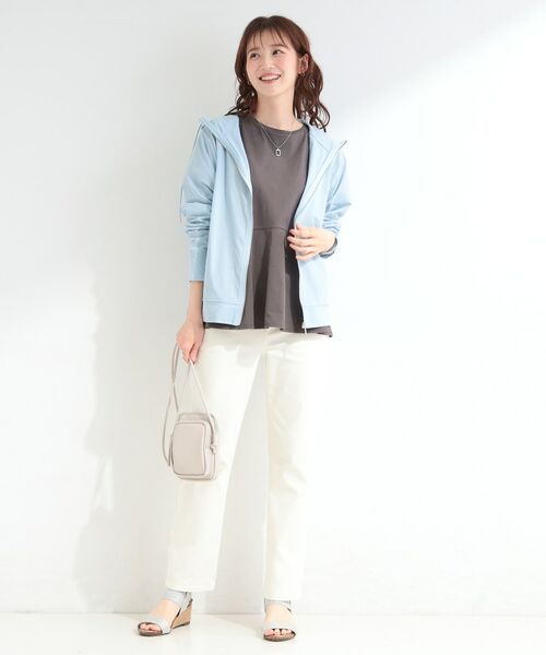 SHOO・LA・RUE / シューラルー パーカー | 【UVカット・接触冷感】指穴つき メタルジップフードパーカー | 詳細11