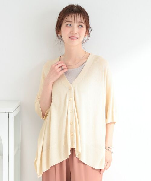 SHOO・LA・RUE / シューラルー カーディガン・ボレロ | ラメシアーポンチョカーディガン | 詳細1