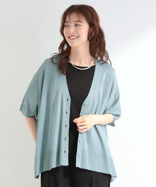 SHOO・LA・RUE / シューラルー カーディガン・ボレロ | ラメシアーポンチョカーディガン | 詳細13