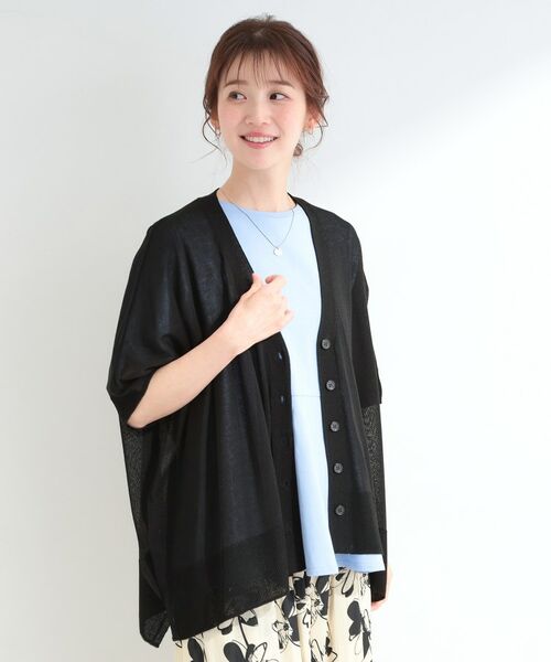 SHOO・LA・RUE / シューラルー カーディガン・ボレロ | ラメシアーポンチョカーディガン | 詳細17