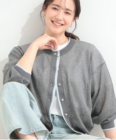 SHOO・LA・RUE / シューラルー カーディガン・ボレロ | 【S-LL/洗濯機可】レイヤード風 配色シアーカーディガン