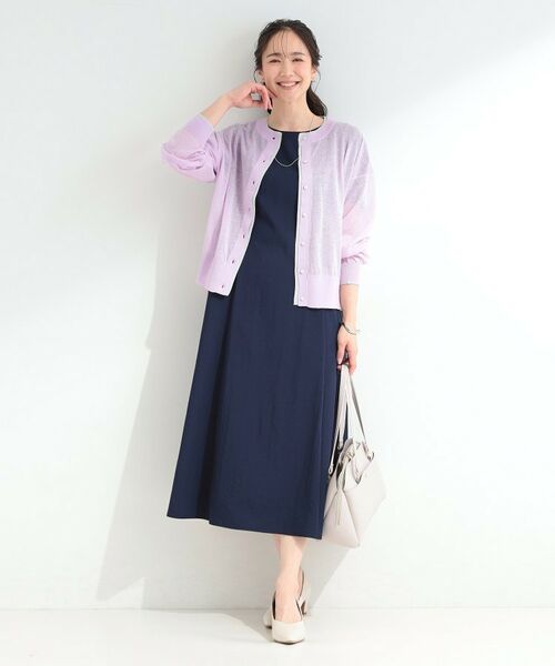 SHOO・LA・RUE / シューラルー カーディガン・ボレロ | 【S-LL/洗濯機可】レイヤード風 配色シアーカーディガン | 詳細11