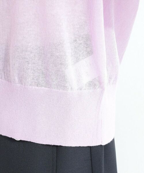 SHOO・LA・RUE / シューラルー カーディガン・ボレロ | 【S-LL/洗濯機可】レイヤード風 配色シアーカーディガン | 詳細18