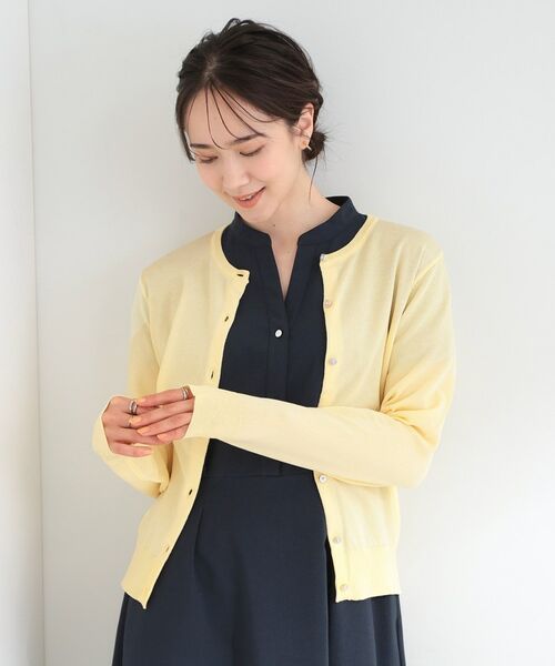 SHOO・LA・RUE / シューラルー カーディガン・ボレロ | 【UV/アンチピリング/S-LL/洗濯機可】ビジューが華やか マルチボタンカーディガン | 詳細1