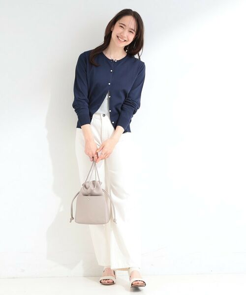 SHOO・LA・RUE / シューラルー カーディガン・ボレロ | 【UV/アンチピリング/S-LL/洗濯機可】ビジューが華やか マルチボタンカーディガン | 詳細11