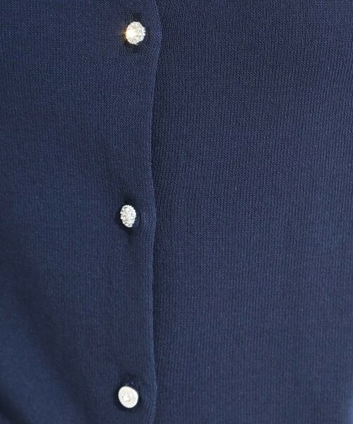 SHOO・LA・RUE / シューラルー カーディガン・ボレロ | 【UV/アンチピリング/S-LL/洗濯機可】ビジューが華やか マルチボタンカーディガン | 詳細12