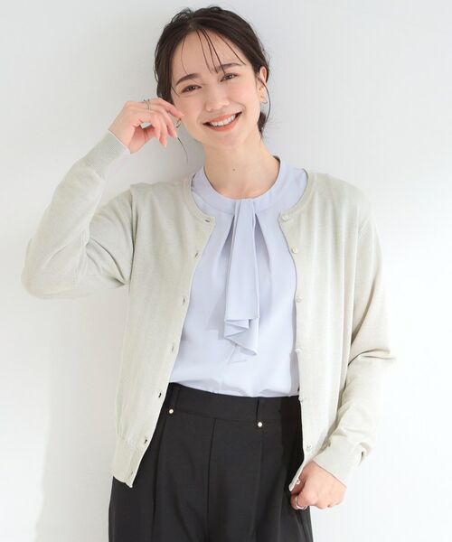 SHOO・LA・RUE / シューラルー カーディガン・ボレロ | 【UV/アンチピリング/S-LL/洗濯機可】ビジューが華やか マルチボタンカーディガン | 詳細5