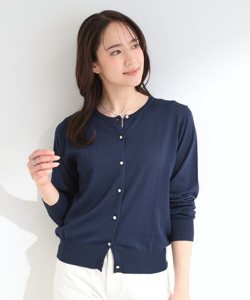 SHOO・LA・RUE / シューラルー カーディガン・ボレロ | 【UV/アンチピリング/S-LL/洗濯機可】ビジューが華やか マルチボタンカーディガン | 詳細9