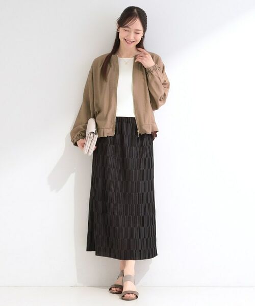 SHOO・LA・RUE / シューラルー レザーブルゾン・ジャケット | 【洗濯機可/UV/S-LL】程よい透け感 襟元タック シアーブルゾン | 詳細11