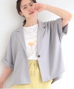 SHOO・LA・RUE / シューラルー テーラードジャケット | 【イジケア】半袖テーラードジャケット