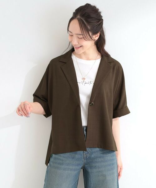 SHOO・LA・RUE / シューラルー テーラードジャケット | 【イジケア】半袖テーラードジャケット | 詳細10