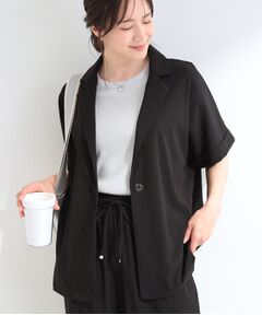 SHOO・LA・RUE / シューラルー テーラードジャケット | 【ひんやり/S-LL/セットアップ可】軽凛(かろりん)半袖ジャケット