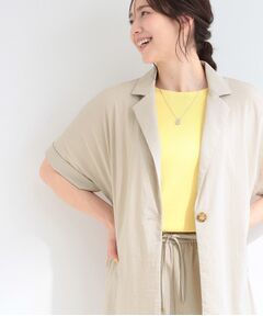 SHOO・LA・RUE / シューラルー テーラードジャケット | 【ひんやり/S-LL/セットアップ可】軽凛(かろりん)半袖ジャケット