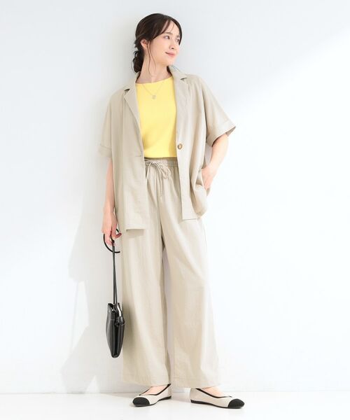 SHOO・LA・RUE / シューラルー テーラードジャケット | 【ひんやり/S-LL/セットアップ可】軽凛(かろりん)半袖ジャケット | 詳細13