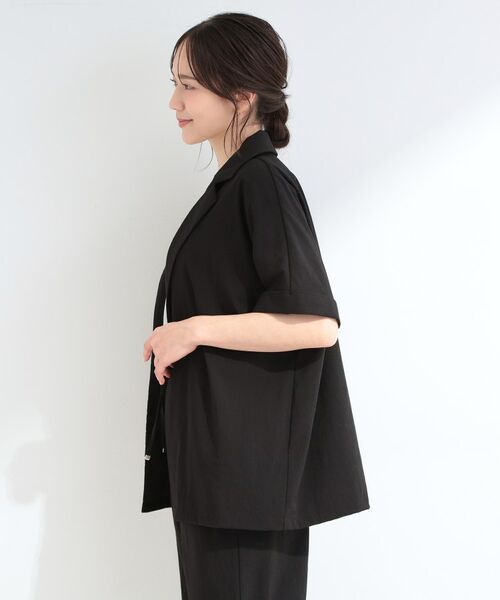 SHOO・LA・RUE / シューラルー テーラードジャケット | 【ひんやり/S-LL/セットアップ可】軽凛(かろりん)半袖ジャケット | 詳細2