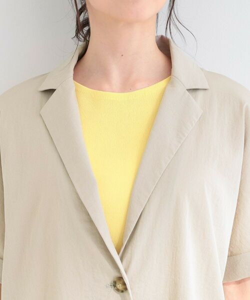 SHOO・LA・RUE / シューラルー テーラードジャケット | 【ひんやり/S-LL/セットアップ可】軽凛(かろりん)半袖ジャケット | 詳細25