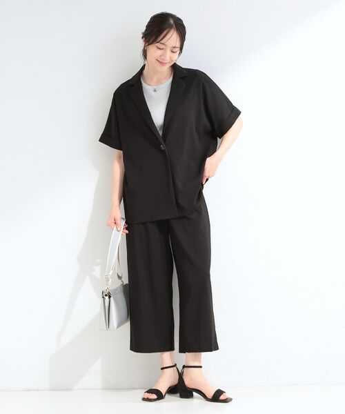 SHOO・LA・RUE / シューラルー テーラードジャケット | 【ひんやり/S-LL/セットアップ可】軽凛(かろりん)半袖ジャケット | 詳細5