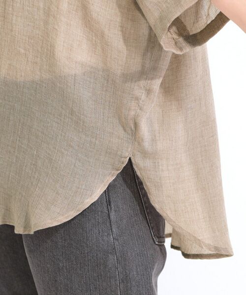 SHOO・LA・RUE / シューラルー テーラードジャケット | コットンライク半袖シャツジャケット | 詳細14
