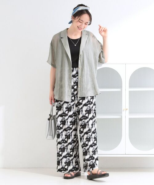 SHOO・LA・RUE / シューラルー テーラードジャケット | コットンライク半袖シャツジャケット | 詳細3