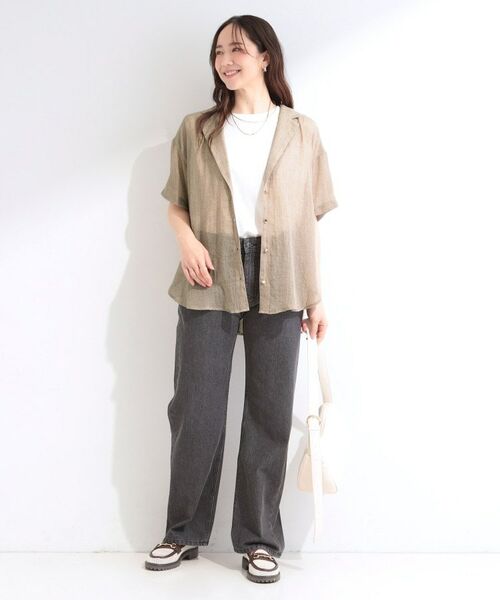 SHOO・LA・RUE / シューラルー テーラードジャケット | コットンライク半袖シャツジャケット | 詳細7