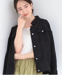 SHOO・LA・RUE / シューラルー レザーブルゾン・ジャケット | Gジャン風シアーシャツジャケット